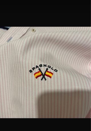 Camisa Spagnolo Rayas Rosas Talla M