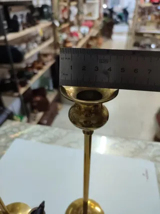 2 Candelabros Bronce y 1 Incienso