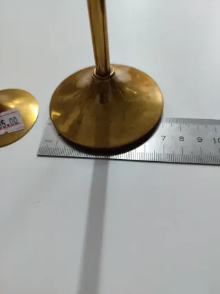 2 Candelabros Bronce y 1 Incienso