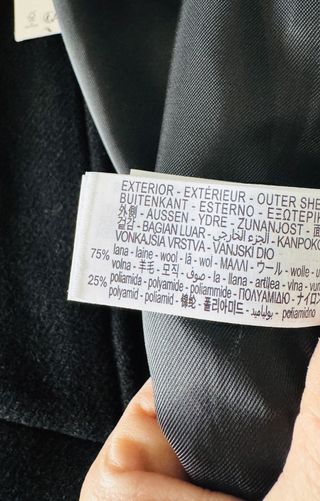 Abrigo largo Zara lana y polipiel