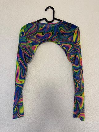 Top Malla Multicolor Talla Única