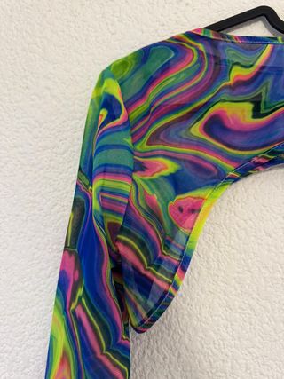 Top Malla Multicolor Talla Única