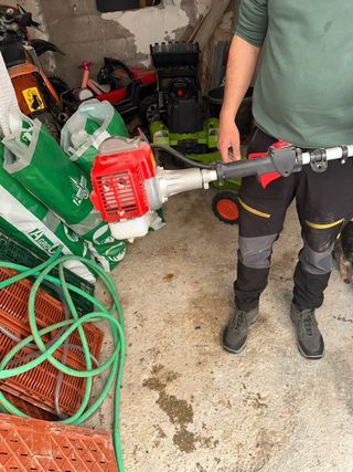 Máquina gasolina para aceitunas