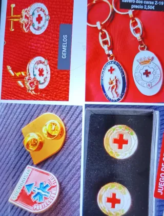 Lote 4 Insignias Cruz Roja Española