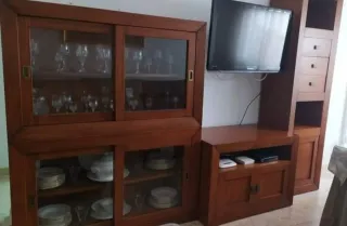 Mueble modular de madera de pino