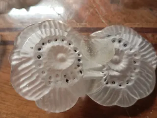 Set 6 Ferma posto  Fiore Vetro