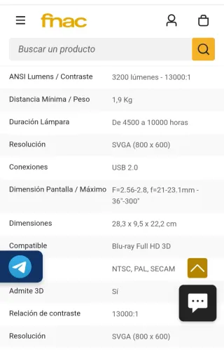 Proyector BenQ Blanco con Mando