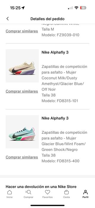 Nike Alphafly 3 Talla 38