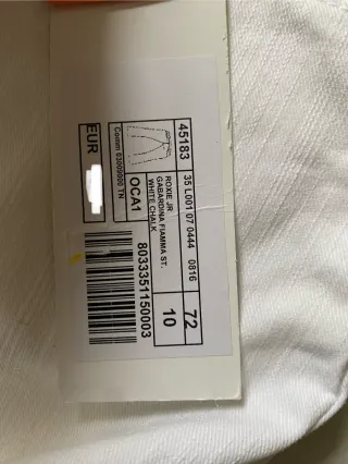 Pantaloni bianchi bambino Gas tg 10