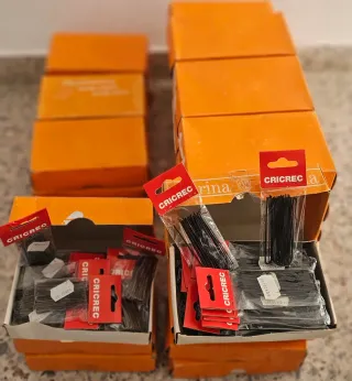 Lote de horquillas negras,rubio y marron