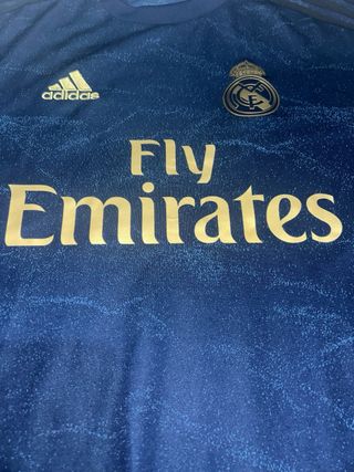 Camiseta Real Madrid Adidas Azul y Dorada