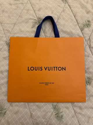 Busta Louis Vuitton Arancione Originale 34x40