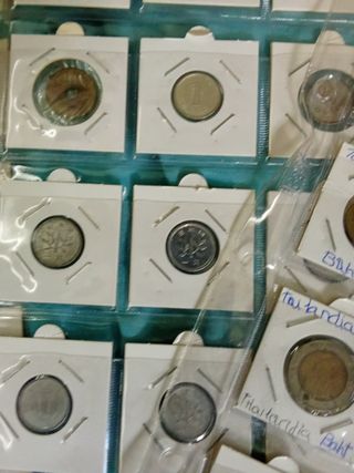90 monedas de Tailandia