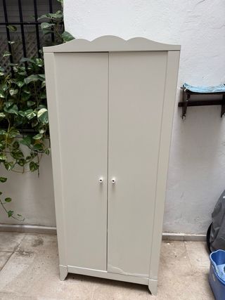 Armario beige madera 170x75x50