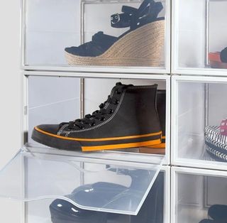 6 Cajas zapatero AKTIVE, 35x27x18,5cm