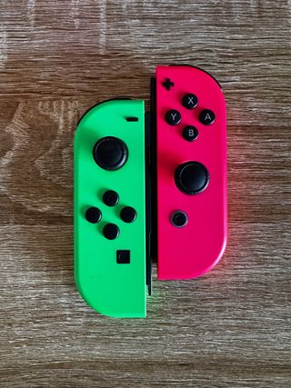 PAR Joy-Con Nintendo Switch Verde y Rosa ORIGINAL