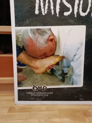 Gran Cartel Domund 2013 Papa Francisco 140x100cm