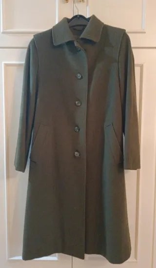 Abrigo Loden Verde Talla 38