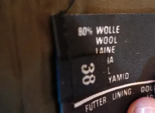 Abrigo Loden Verde Talla 38