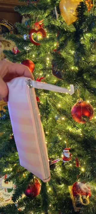 Iconikpink trousse a righe rosa