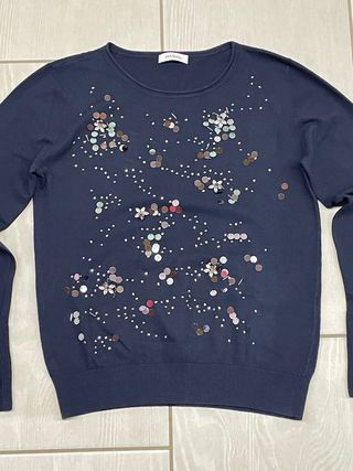 Max&Co. Pullover Blu Multicolore