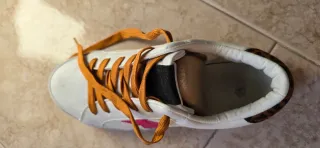 Zapatillas Milano Blancas con Estrella Rosa