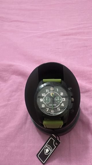 Reloj Ferrari Negro Blanco Poco Uso