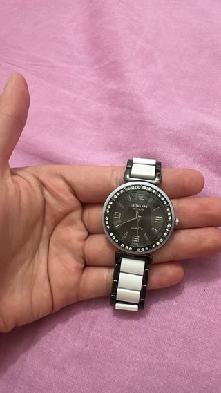 Reloj Ferrari Negro Blanco Poco Uso