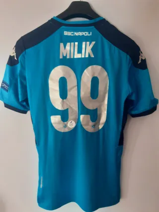 Maglia Calcio Napoli Milik 2019 autografata