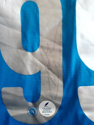 Maglia Calcio Napoli Milik 2019 autografata