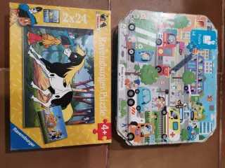 2 Puzzles Ravensburger y Janod