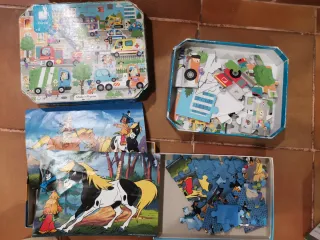 2 Puzzles Ravensburger y Janod