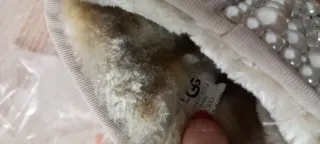 Stivali Chanel Ugg perla e argento