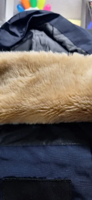 Abrigo Plumas Zara Talla S Azul Marino