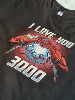 Camiseta Iron Man I LOVE YOU 3000