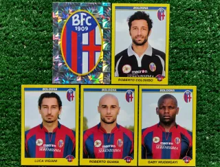 5 figurine Bologna Calciatori Panini 2009/10