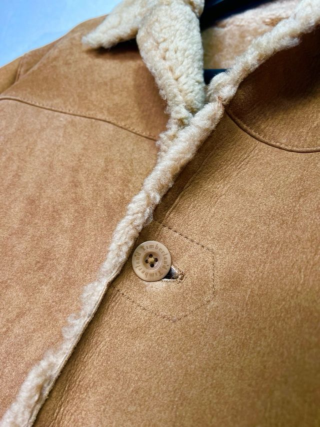 Abrigo Piel Forrado Timberland Beige/Marrón