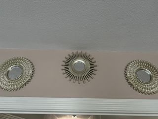 3 Specchi Decorativi Sole Argento