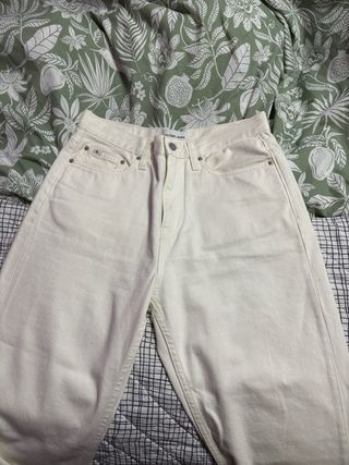 Pantalón Blanco Calvin Klein Mujer