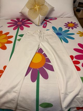 Pantalón Blanco Calvin Klein Mujer