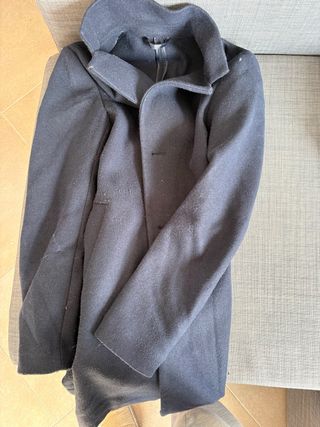 Abrigo H&M Negro Invierno