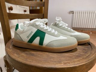 Zapatillas Kappa Blancas y Verdes