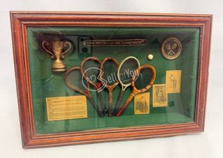 Quadro Espositore 3D Storia Racchetta