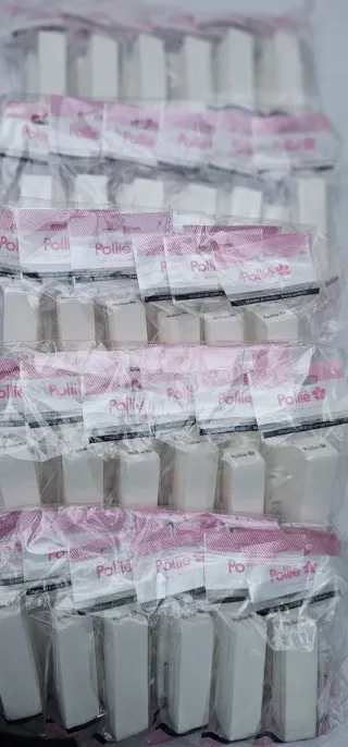Lote de limas de uñas Pollie blancas