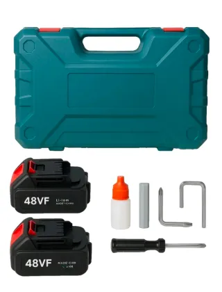 Kit Potatura Cesoia + Sega 6 2 Batterie 48V