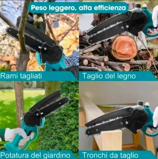 Kit Potatura Cesoia + Sega 6 2 Batterie 48V