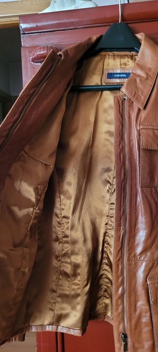 Chaqueta de piel bovino cortefiel