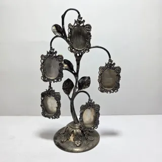 Albero porta foto in argento 925