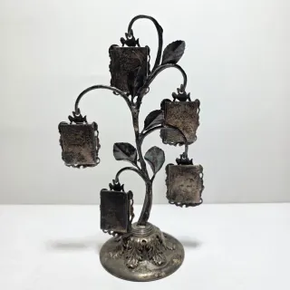Albero porta foto in argento 925