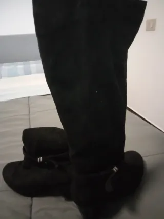 Botines negros de ante